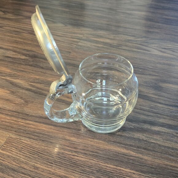 Vintage REIN-ZINN (Made in Germany) Crystal & Pewter Beer Stein - Picture 3 of 12